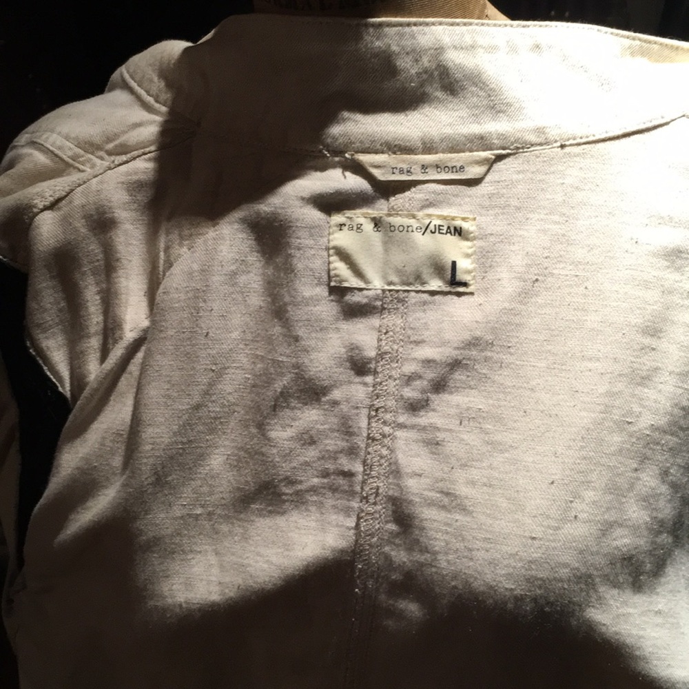 Rag And Bone Linen And Leather Jacket. - image 6